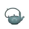 Ru Kiln Blue Glaze Dragon Handle Kettle: Song Dynasty-Style Porcelain Antique Ornament.