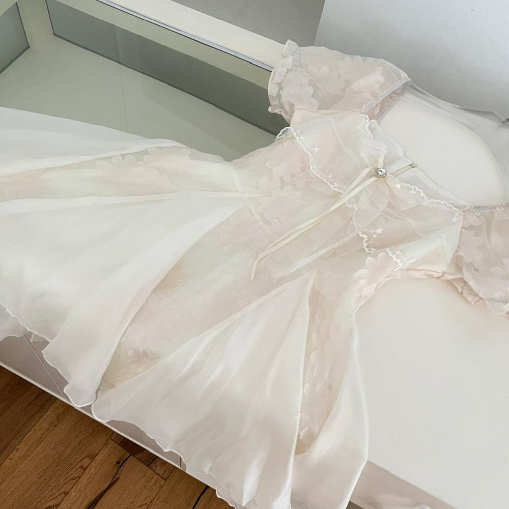 Французское красивое и уникальное супер привлекательное пышное сетчатое платье принцессы нишевое универсальное женское красивое и уникальное платье лето