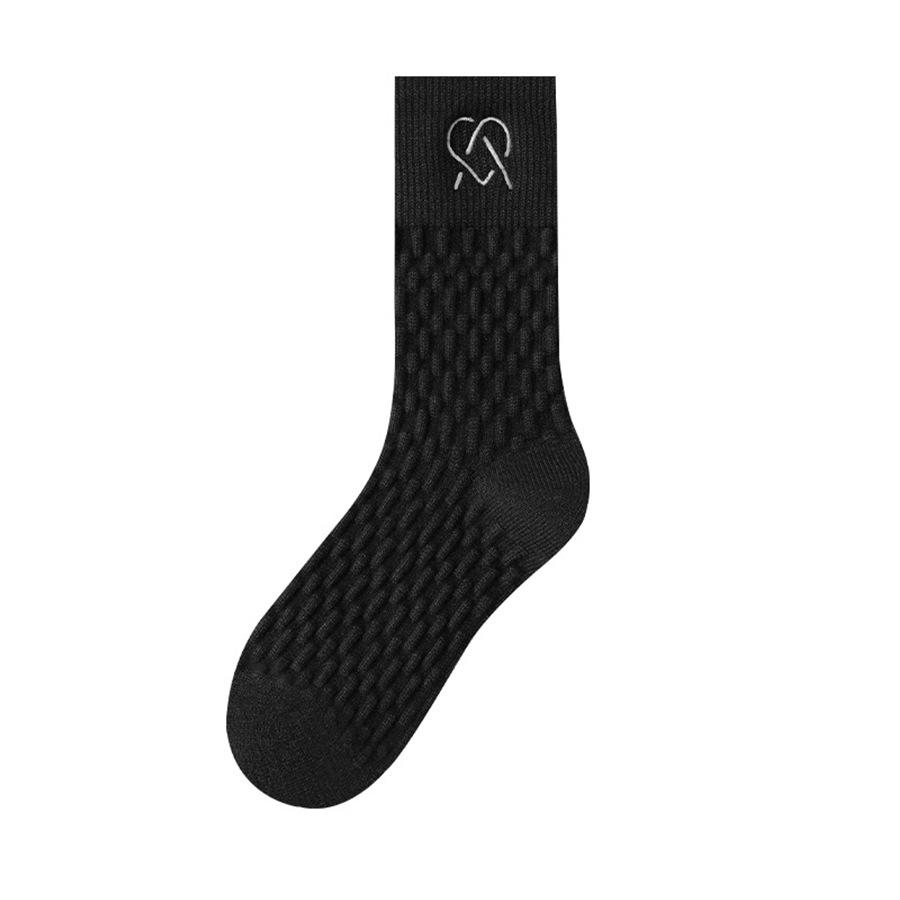 10-1 Women's Warm Winter Socks - Anti Freeze Breathable Soft Beige and Black, Seamless Women's Long Socks, Women's Medium Socks, Christmas Day Socks