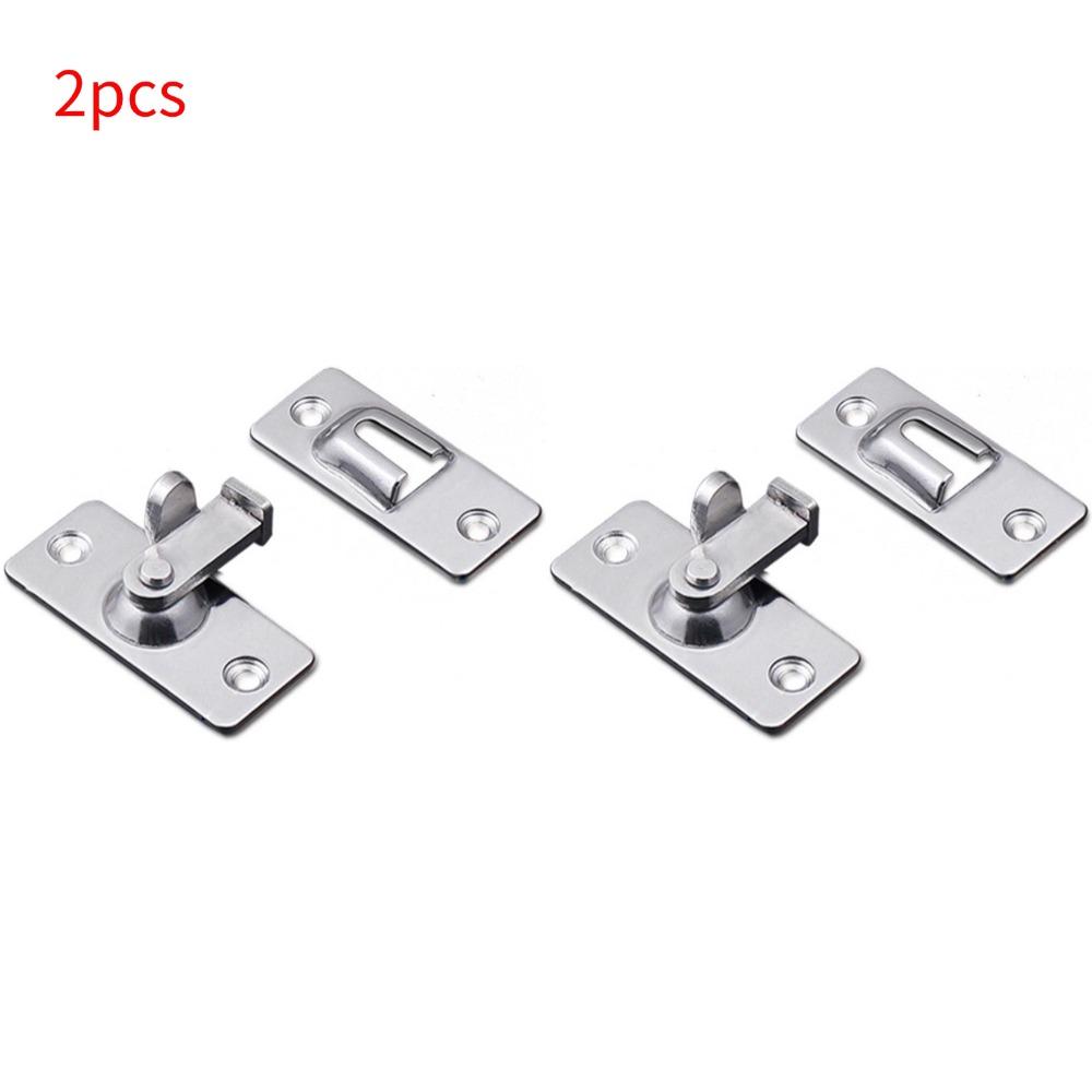 Door Lock Guard Latch Bolt 90 Degree Steel Toggle Latch Sliding Barn Door Lock Wine Cabinet Closet Right Angle Lock Hardware