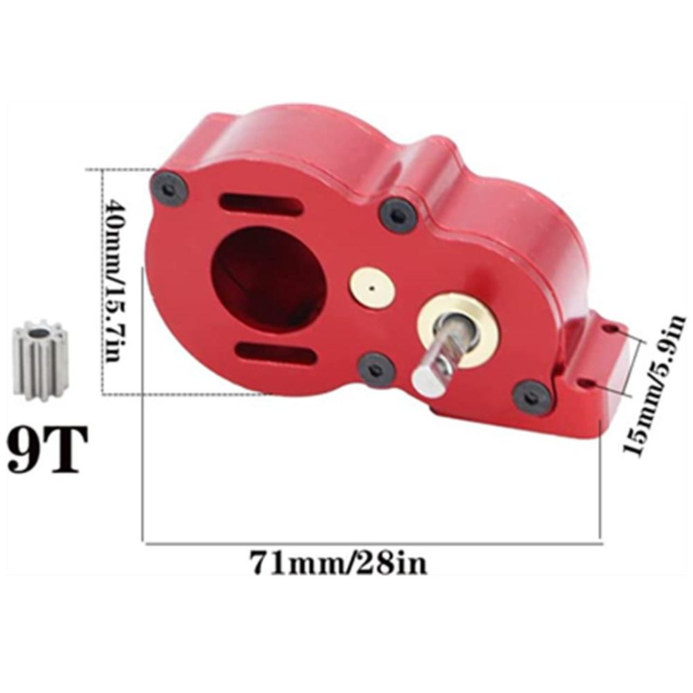 1× Черный корпус трансмиссии, высокая скорость, для Axial SCX10, масштаб 1/10, RC краулер