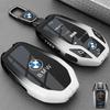 BIFL6 New 2025 Carbon Fiber Silicone Car Key Case LED Display For BMW 5 7 Series G11 G12 G30 G31 G32 i8 I12 I15 G01 X3 G02 X4 G05 X5 G
