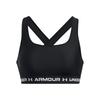 UA CROSSBACK MID BRA LG [Under Armor] Черный/Черный/Белый