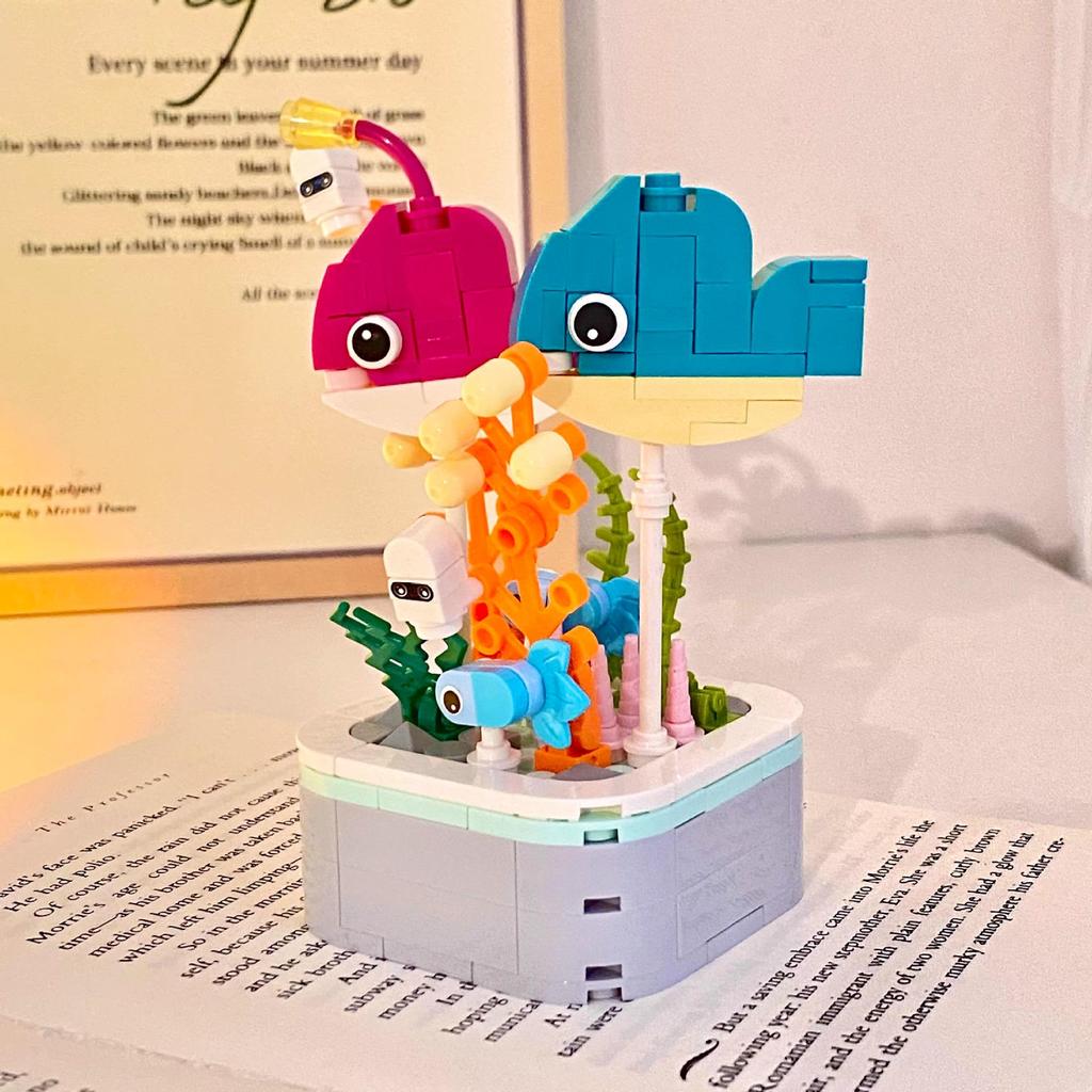 Океанские насекомые и животные Бонсай Строительные блоки - Обучающие игрушки и подарки для детей