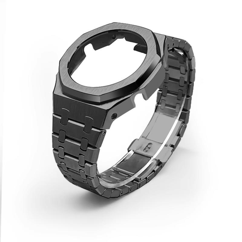 Модификационный Комплект GA2100 Корпус Часов и Ремешок из Цельной Нержавеющей Стали Для Casio G-SHOCK GA-2100 GMA-S2100 GM-2100 Мужской Металлический Браслет