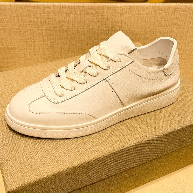 Fashion Genuine Leather Casual Shoes British Stylish Sneakers Classic Mens Skateboard Footwear New Trendy Male Tenis Masculino Trainers