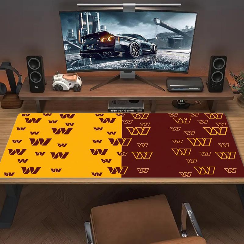 Washington Commanders Mouse Pad Large Gaming Table Cushion Nonslip Laptop Tablet Big Mousepad Xxl Mat Mini Pc Playmat With Lock Edge