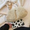 Woven Straw Bag Women's New Niche Design High-end Summer All-match Handbag Shoulder Armpit Bag