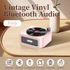 Виниловый проигрыватель с насыщенными басами, Hi-Fi звук, водонепроницаемый, мини-беспроводной Bluetooth-динамик, USB-интерфейс, ностальгический портативный динамик