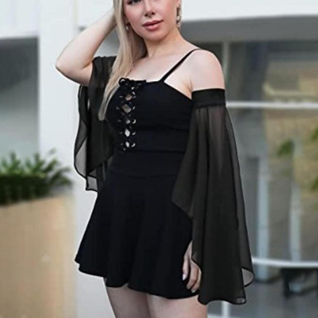 1 пара съемных расклешенных рукавов невеста элегантные однотонные шифоновые длинные перчатки преувеличенные танцевальные рукава свадебное платье для выступления костюмные аксессуары