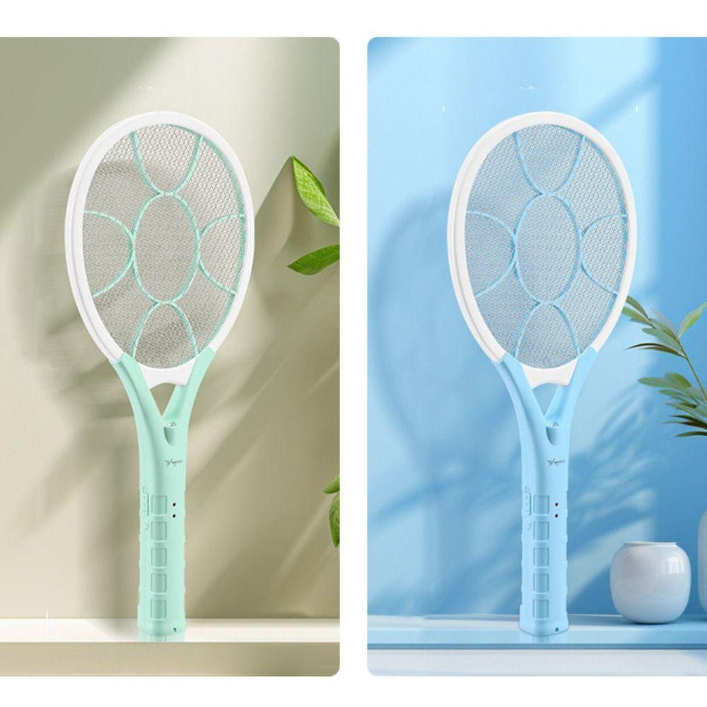 USB Rechargeable Electric Mosquito Swatter 2-in-1 Mosquito Killer Lamp Fly Swatter  Indoor