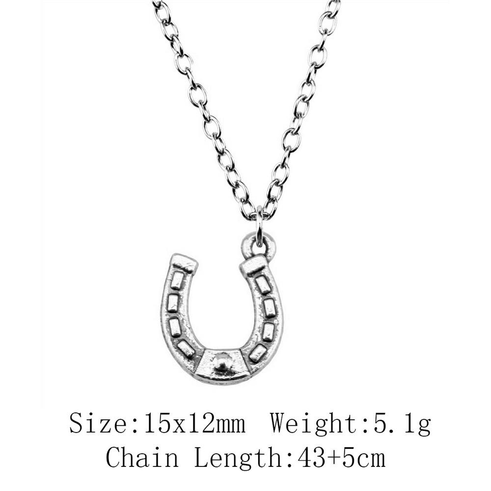 Подарки для женщин винтажное ожерелье лошадь единорог ожерелье на шею 43 см цепи предметы мужское ожерелье