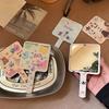 1 шт. Ручное зеркало для макияжа Квадратное зеркало Женская ручка Макияж Косметика Инструменты для красоты Ручное Зеркало для макияжа Инструменты для макияжа
