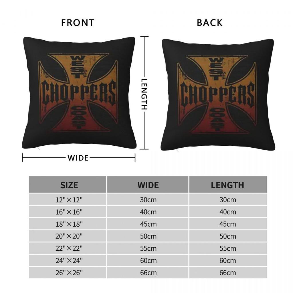 Наволочка квадратная West Coast Choppers Чехол для подушки Наволочка Чехол для декоративной подушки для дома Дивана Гостиной
