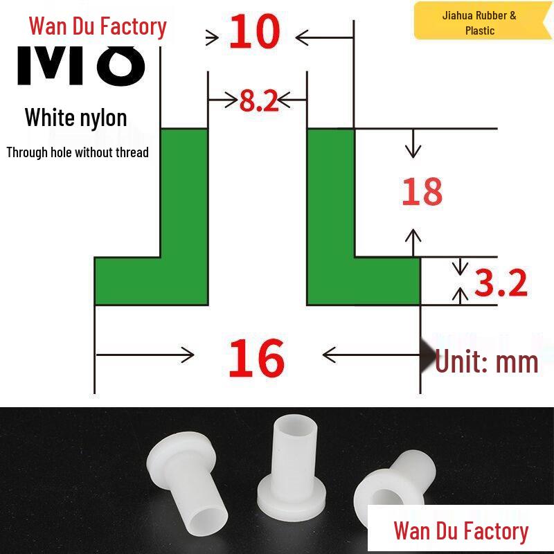 T-Shaped Nylon Insulating Bushing Spacer for M3-M35 Threads