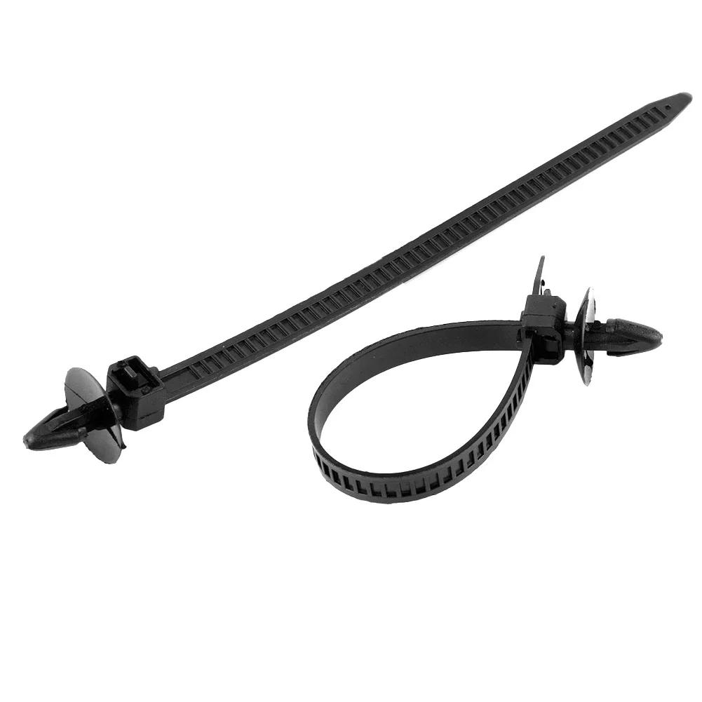 Связанные хомуты для проволочной стяжки, застежка-молния, черный нейлон, 100 шт./комплект, в наличии 2018 года, новейший, практичный