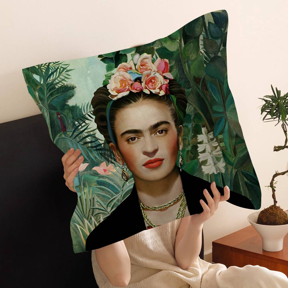 Art Frida Personalized Pillow Dust Cover Bedroom Kids Party Decoration Pillowcase Birthday Children Gift