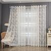 1 шт. Вышитая прозрачная штора для окна, Трехмерная вышивка, Европейская тюлевая штора с кулиской для карниза для спальни, гостиной, домашнего декора