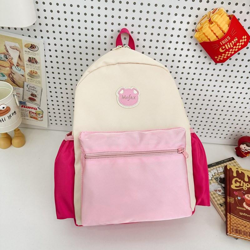 Детский рюкзак для детского сада из дышащей нейлоновой ткани и стильной прострочки для юных учеников