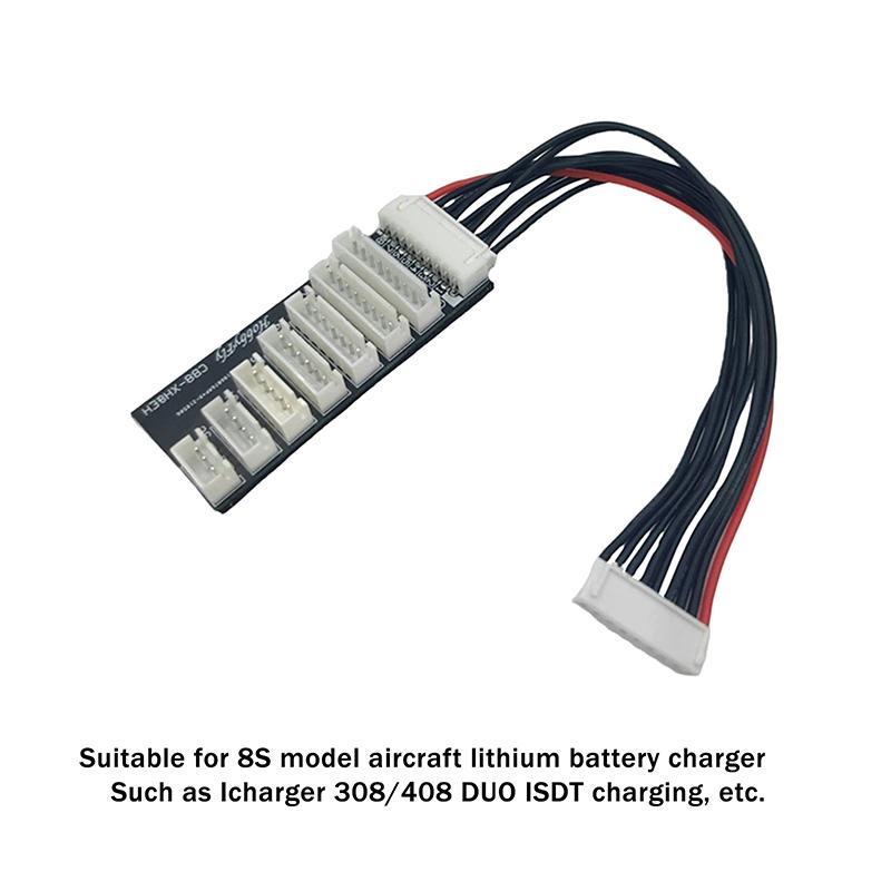 Зарядная плата-балансир для LiPo аккумуляторов 2-8S, Расширительный зарядный адаптер, Адаптер для параллельной зарядки LiPo аккумуляторов RC