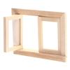 Beautiful Exquisite Detail Dollhouse Decoration Smooth Double Window Wood Furniture for Gift