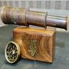 Solid Brass Pocket Working Telescope - 6 Inches Spyglass | Unique Gift for Kids