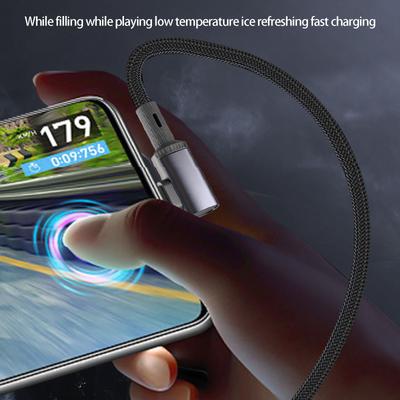 Кабель Type-C плетеный, разной длины, поддерживает PD240W Super Fast Charging, с угловым разъемом для удобства использования