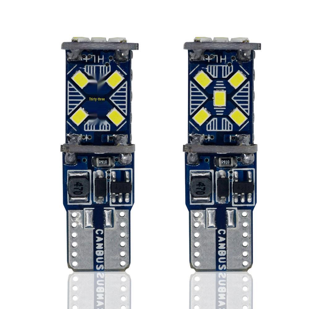 Светодиодная лампочка для парковки автомобиля T10 15SMD 3020 2016 Без полярности