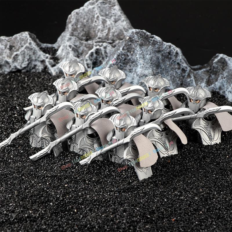 Movie Series Orc Uruk-hai Army Action Figures Mini Bricks Doll Assemble Building Blocks MOC DIY Toys for kid gift