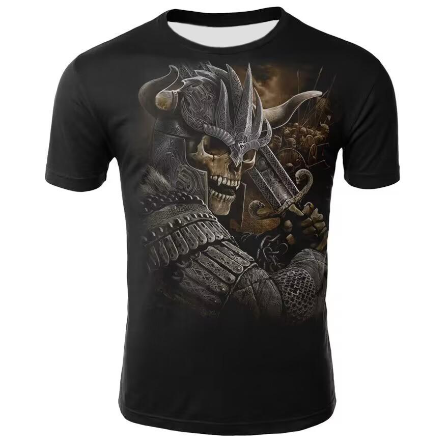 Мужская летняя футболка для фитнеса с коротким рукавом, симпатичный 3D-рисунок немецкой овчарки