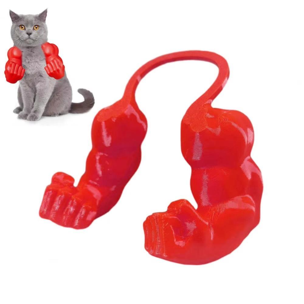 Новый забавный кот с мускулистыми руками 3D-печать Реалистичный кот Зеленый гигантский рукав Креативный Косплей кота Мускулистые руки для подарков кошкам