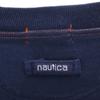 Nautica 90-е годы Узор старой границы Свитшот с длинным рукавом и воротником-стойкой XL Мужской Б/У