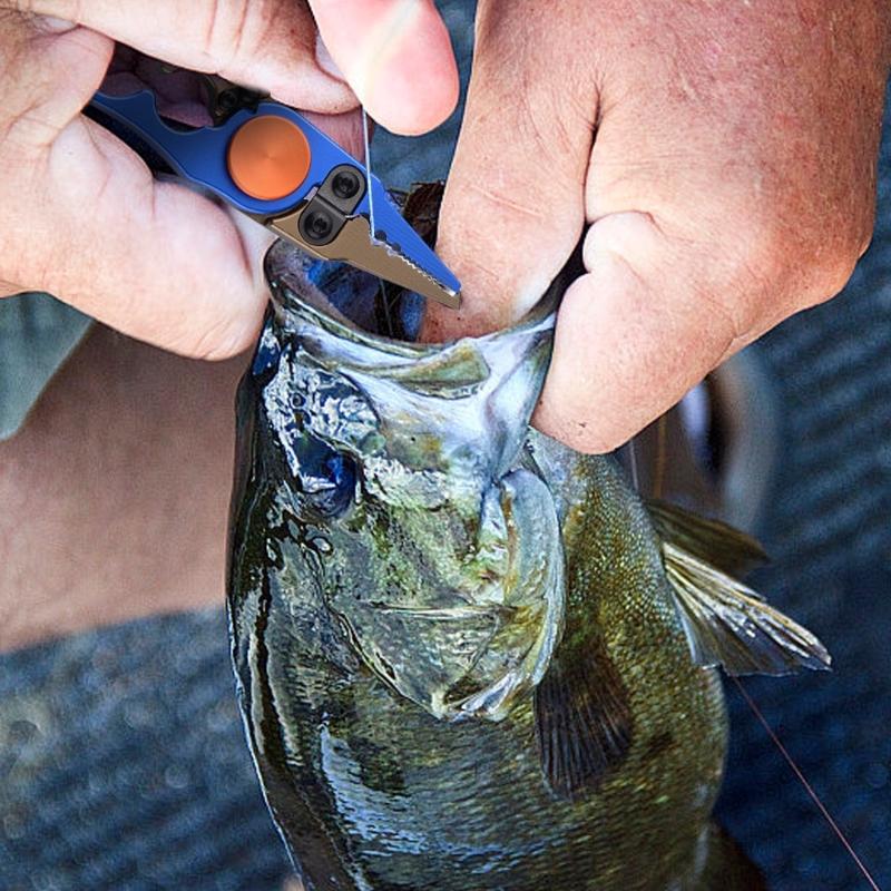 Зажимы для рыбы Захват для рыбы Рыболовные Контроллеры для рыбы Инструмент-плоскогубцы Захват для рыбы Съемник крючков Складные плоскогубцы для рыбалки