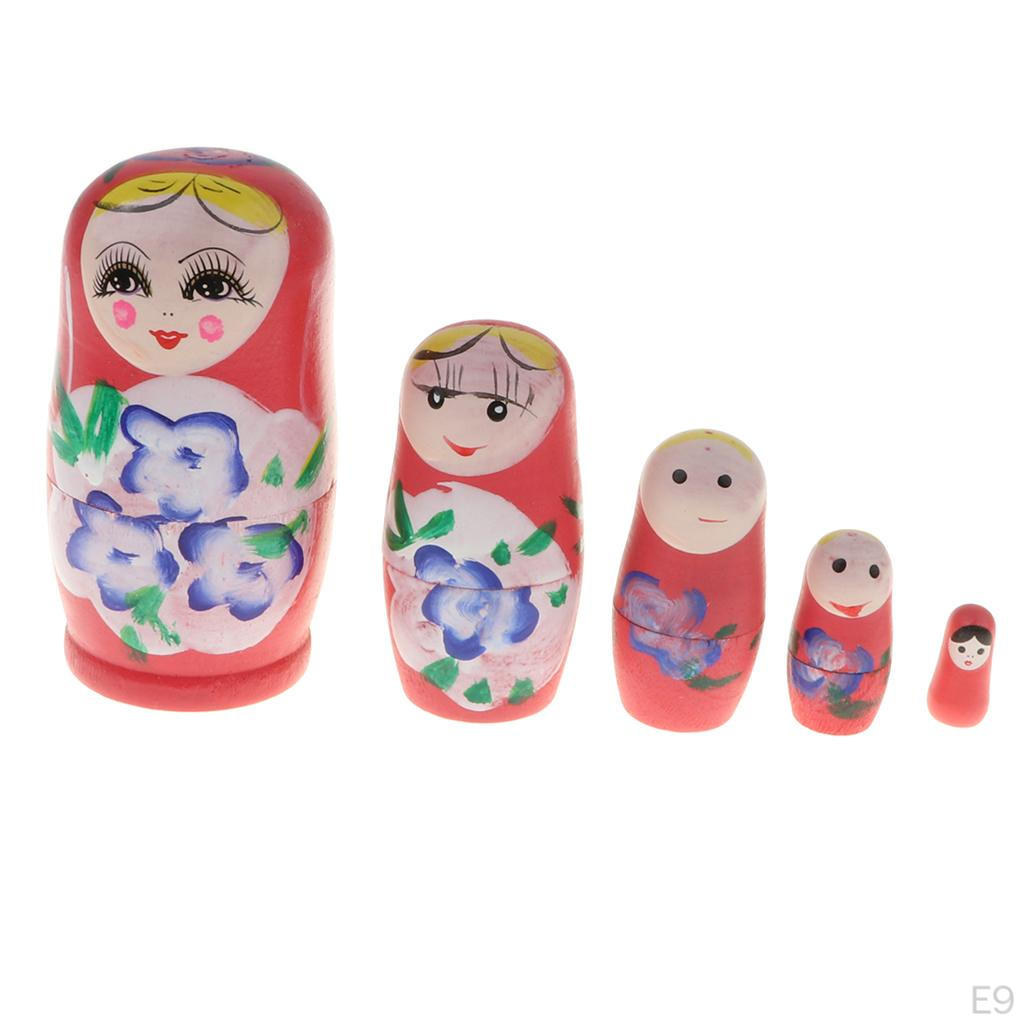 ДЕРЕВЯННЫЕ РУССКИЕ МАТРЕШКИ - Цвет дерева, как описано