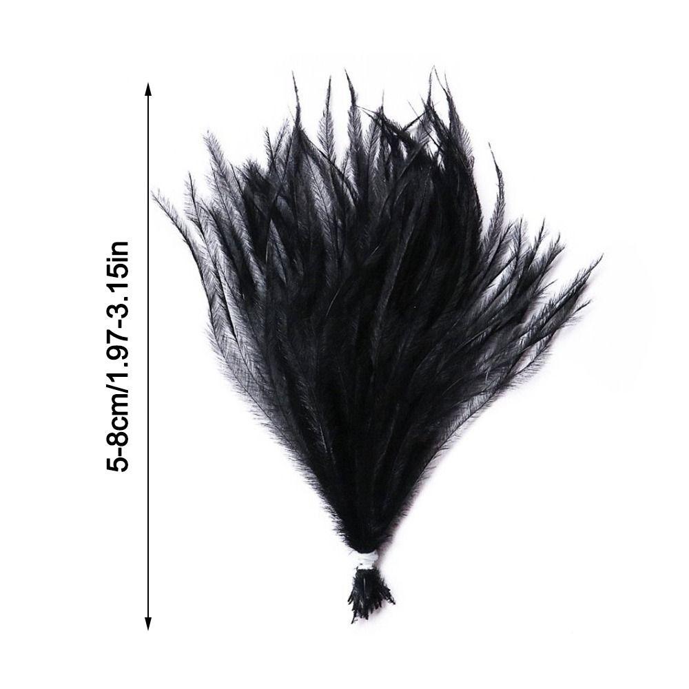 50Pcs Multicolor Ostrich Feathers 5-8cm Feathers Trim for Home Wedding Party