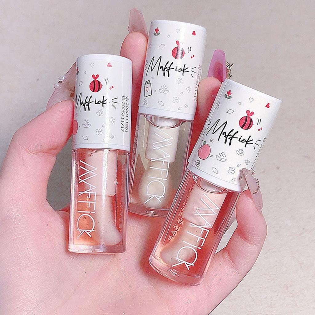 Lip Oil Gloss Moisturizer Jelly Lipstick Balm Big Lip Brush 5g Lip Plumper for Moisturizing Hydrating And Nourishing No-Sticky Gloss Lip Balm