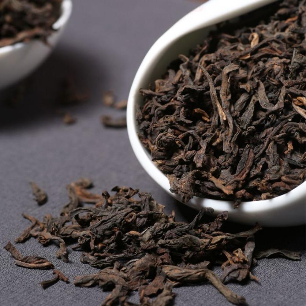 Чистый ароматный выдержанный чай пуэр листовой Мэнхайский чай премиум-класса выдержанный 5 лет