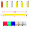Colorful 100x8mm 5W DC 12V -14V COB LED Chips Bar Strip Light Source Liner Red Blue Green White LEDs For DIY
