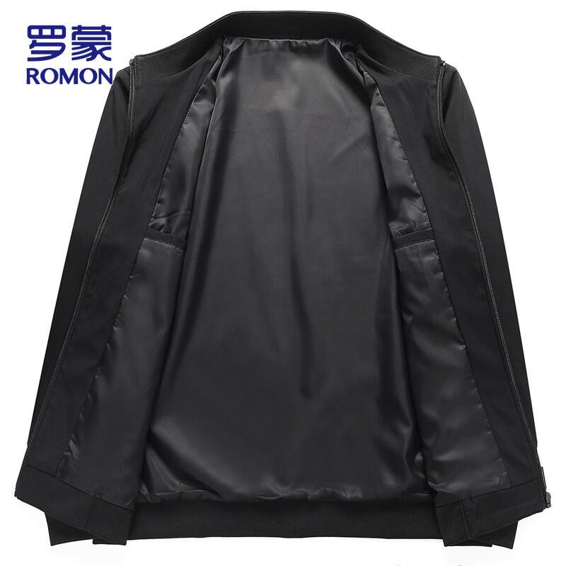 ROMON Men's Business Casual Stand-Collar Jacket