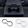 Autoface ABS Carbon/Matte For Mazda CX-5 CX5 2017- Accessories Car Back Rear Water Cup Holder Frame Cover Trim