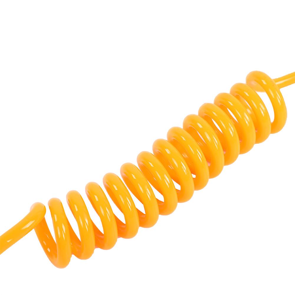 Stand Up Paddle Board Coiled Spring Leg Foot Rope Surfing Leash for Surfboard (Orange)