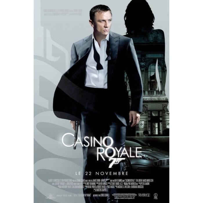CASINO ROYALE Афиша Cinéma Originale Roulée 53x40 Дэниел Крейг
