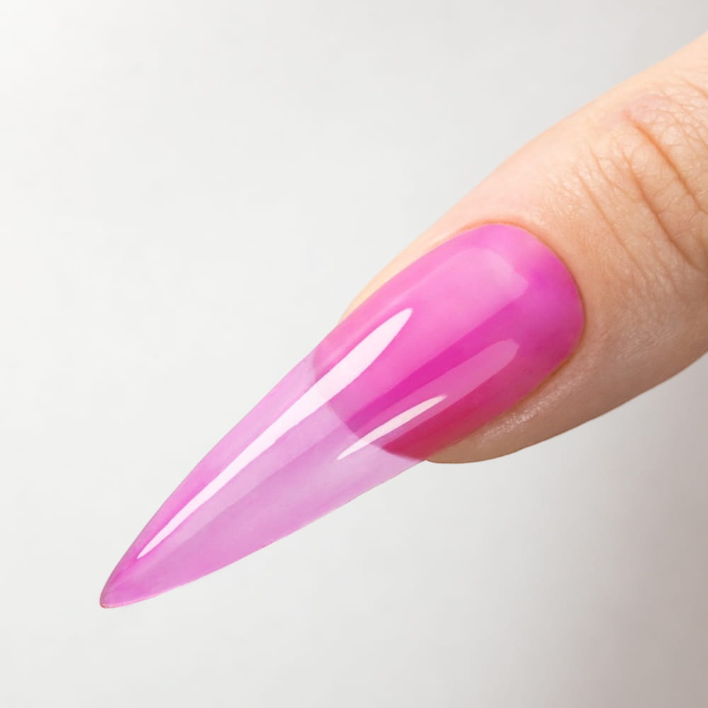 Colored top coat no wipe Crystal Glass Molly Nails Purple HEMA/Di-HEMA Free 10g