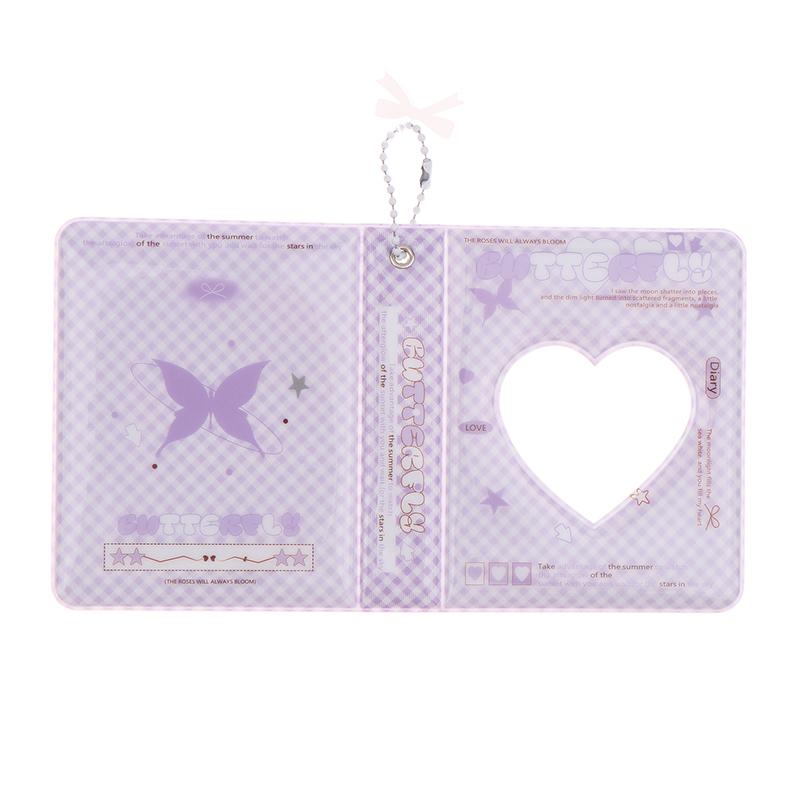 Ins Style Cute 3-Inch Love Album 36 Pockets Card Binder Mini Photocard Holder Kpop Idol Pictures Collection Storage Case