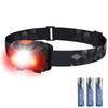 LED Headlight, AAA, White & Red LED Light, High Brightness, Father's Day Gift, Headlamp, 45° Angle Adjustable, Ultra Light, 4 Lighting Modes, SOS
