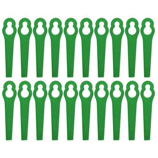 20/50/100Pcs Mower Cutter Blades Ergonomic Design Universal Simple Installation Lawnmower Plastic Cutting Blade Parts Kit