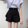 New Korean Style Summer High-waist Curly Loose Wide-leg Pants for Students Looking Slimming Versatile Casual Shorts for Women
