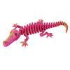 3D Printed Skeleton Crocodile Figurine Movable Joints Bone Crocodile Figure Articulated Animal Model Toy Home Office Desktop Decoration Ornament