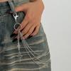 Hip Hop Punk Thorn Chain Jeans Chain Personalized Metal Cross Pendant Waist Chain Pendant