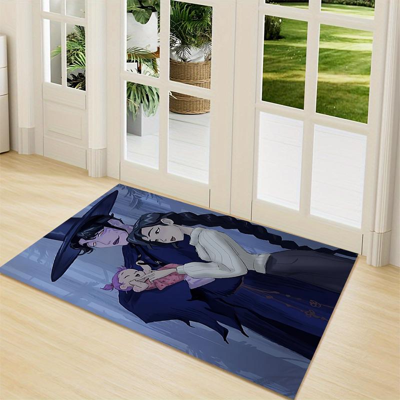 1Pc Fantasy Warrior Girl Carpet Rug Customizable Soft Washable Antislip Home Living Room Sofa Mats Personalized Rug 0917202